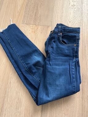 Marine layer Dark Wash Skinny Jeans - Classic Indigo